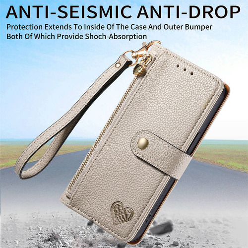 Funda De Piel Tipo Cartera Para Xiaomi Poco 15 14 13 11, Color Gris
