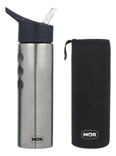 Garrafa 1,8l Alça Suporta Celular + Garrafa 750ml Com Capa