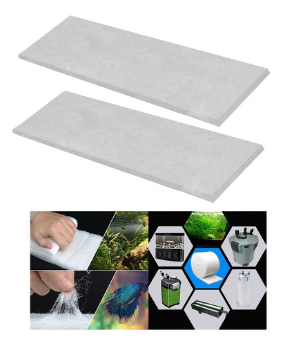 2 X 2x Medios De Filtro De Acuario Tanque De Peces Limpieza