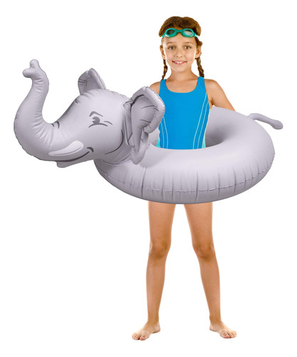 Gofloats - Tubo Inflable Para Piscina, Diseno De Elefante Pa