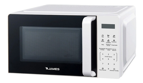 Microondas James J 18 Gd Blanco 18l 10 Niveles De Potencia 