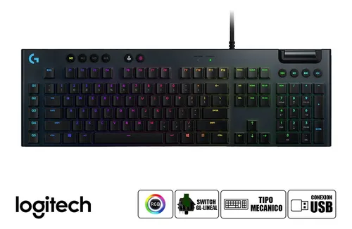 Teclado Logitech Mecanico G815 Rgb Lightsync Carbon