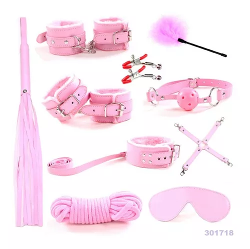 Kit Bondage Juego Pareja Bdsm 10 Piezas Sado W01