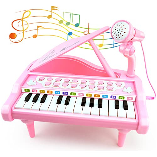 Pink Piano- Juguetes Niñas De Más De 1 Año Regalos, ...