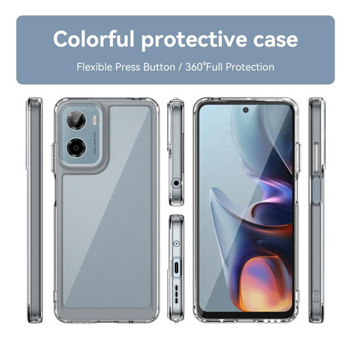 Funda De Acrílico Y Tpu Para Motorola Moto E15 Para Motorola