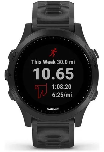 Smartwatch Garmin Forerunner 945 Gps Triathlon Running Music Negro Negro Negro