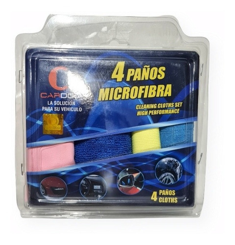 Kit De Paños Micrófibra 4 En 1 