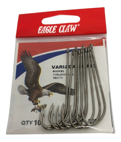 Anzuelos Eagle Claw 066n N3/0 Variada Rio X10u Pata Larga