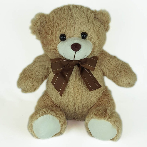 Urso De Pelúcia 35cm Bege