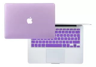 Carcasa Case Macbook + Protector De Teclado Español Pro Air