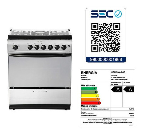 Cocina Fensa 5 Platos F 5500 Premium