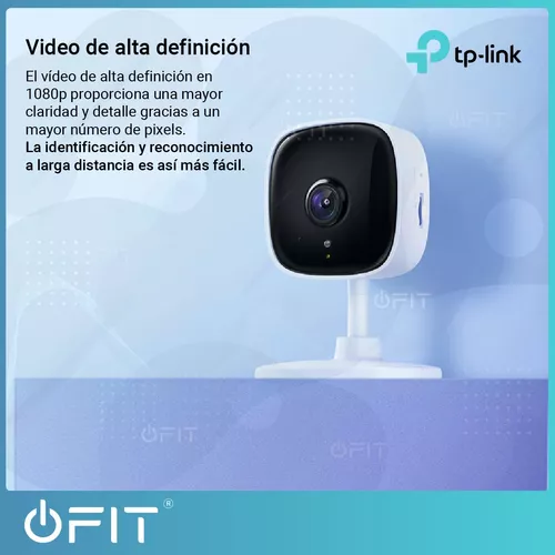 Cámara de vigilancia IP  TP-Link Tapo TC60, 1080p, Visión nocturna,  Detección movimiento, MicroSD hasta 128GB