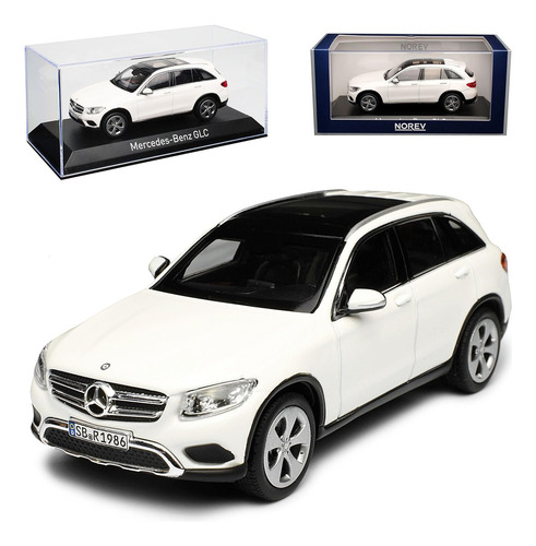 Miniatura Norev Mercedes Benz Glc 2015 Escala 1/43 Branco