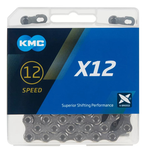 Cadena Kmc X12 Para 12 Velocidades Compatible Shimano Y Sram