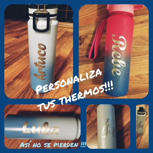 Personaliza Tus Thermos Cooler Vasos El Precioynombre A ...