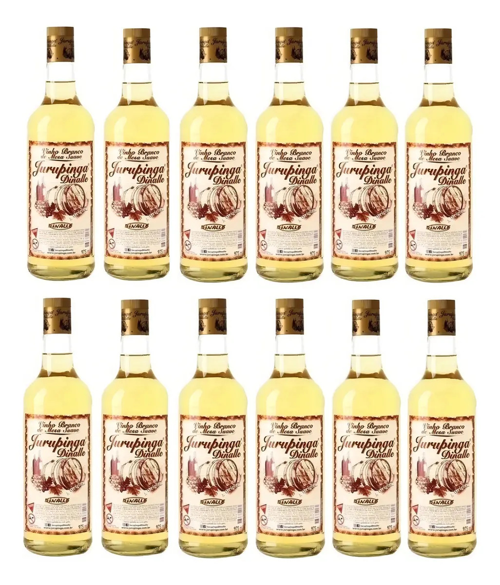 Jurupinga Dinalle 975ml Vinho Branco - 12 Unidades