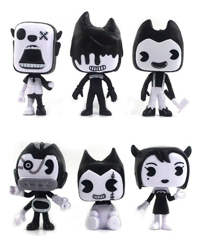 Figura De Colección Bendy And Ink Machine X6 Piezas 