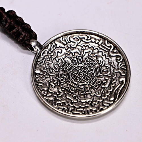 4 Collar Budista Tibetano De Espejo - 43mm 4 Piezas