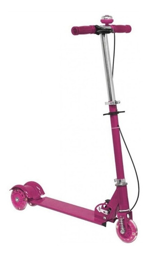 Patineta Monopatín Scooter Plegable 3 Llantas Luces Timbre