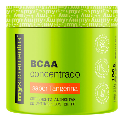 Bcaa Ultra 100% Concentrado Aminoácido 100g My Suplementos