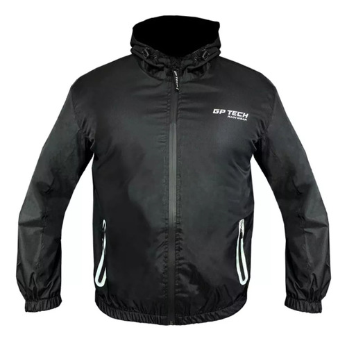 Jaqueta Corta Vento Masculino Gp Tech Preto Resistente Água