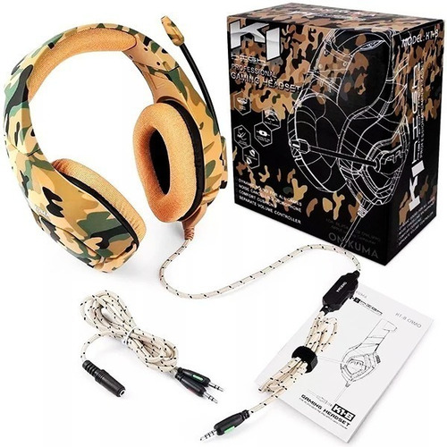 Imagem 2 de 2 de Fone Gamer Headset Profissional Onikuma Celular P2 Pc Ps4 K1