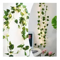Comprar Guinalda De Luces Led Con Hojas Artificiales Para Decoracion