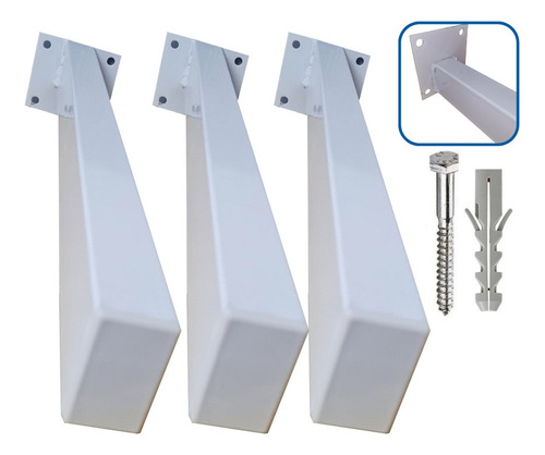 Suporte Para Pia De Parafusar 40cm 3un Grapa Granito Bancada