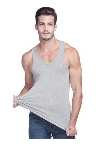 Camiseta - Polera Musculosa Para Hombre - 100% Algodón