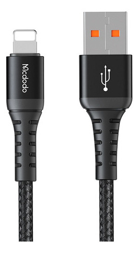 Cable De Carga Y Datos Usb A - Lightning 1m Ca-2261 Negro