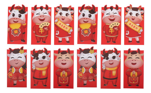Sobres Rojos Para El Año Nuevo Chino, Paquetes De Dinero, 36