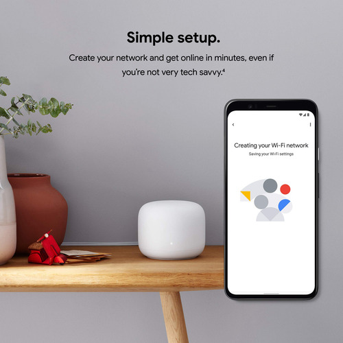 Sistema Wi-fi Google Nest Wifi Pack 2 Con Extensor
