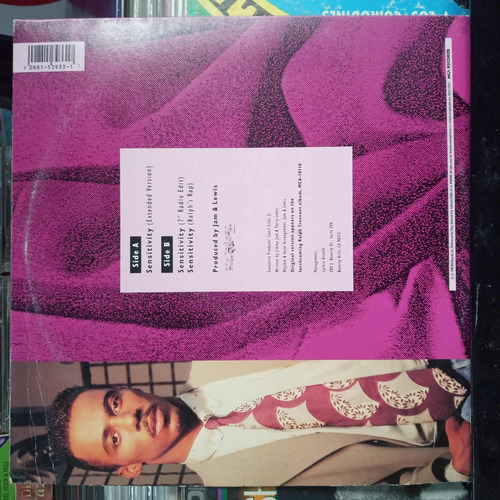 Ralph Tresvant Sensivity Vinyl,lp,acetato Imp (Usado)