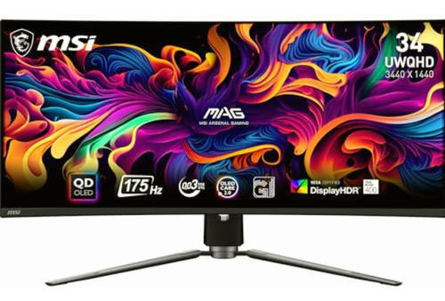 Monitor Gamer Curvo Mag 341cqp Qd-oled 34 , Panel Quantum