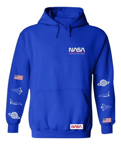 Sudadera Para Hombre Hoodie Nasa National Aeronautics