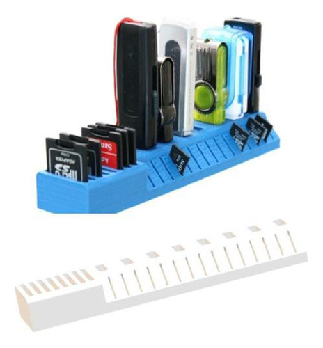 Soporte - Organizador - Tarjetero micro SD, SD y USB
