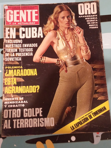 Revista Gente Santiago Bal Maradona Fidel Castro 27 9 1979 