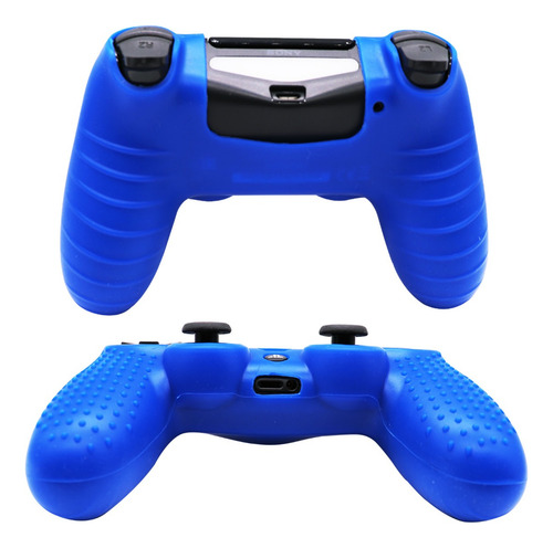 Imagen 4 de 9 de Funda Silicona Antideslizante Joystick Ps4 + 2 Grips