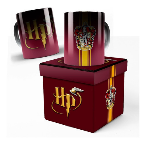 Taza Mágica Harry Potter Gryffindor Regalos Para Cumpleaños