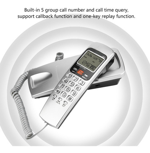 Telefone com fio para identificação de chamadas FSK/DTMF