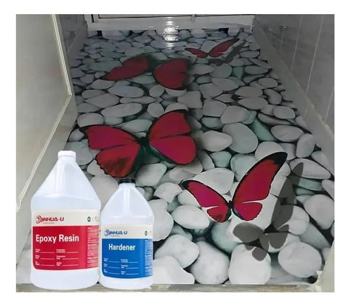 Imagen 8 de 8 de Resina Epoxica (porcelanato Líquido) Cristalina, Alto Brillo