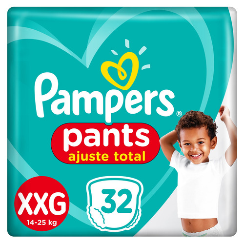Imagen 1 de 4 de Pañales Pampers Pants Ajuste Total XXG 32 u