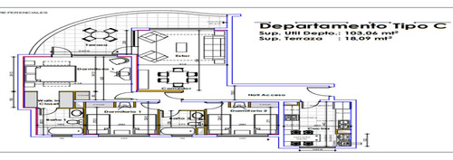 Departamento 121,15 M2, Bosque Mar (75886)