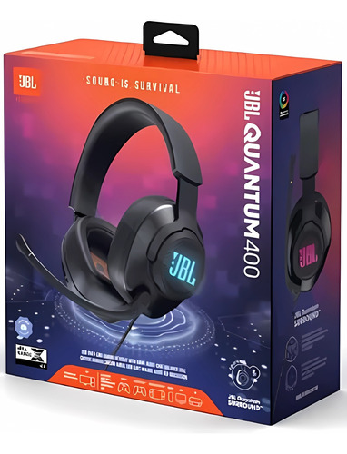 Diadema Gaming Jbl Quantum 400 Gaming Negro Sonido Envolvent