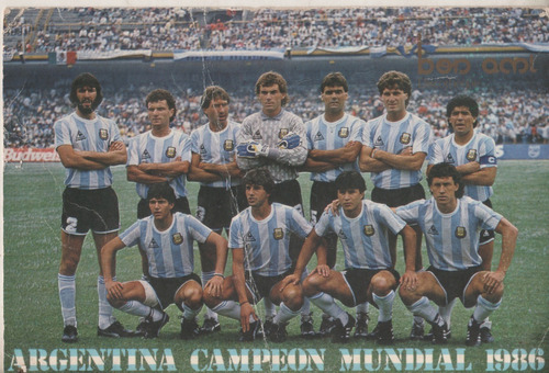 Tarjeta Selc Arg  Y Maradona - Año 1986 - Boliche Bon Ami