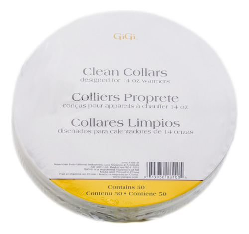 Collares Wax Warmer Gigi Clean Para 50 Tiras, 414 Ml