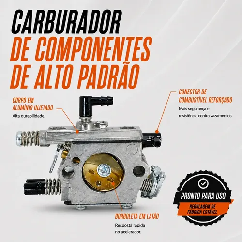 Carpenter GT-r 120 アジカラー Carburador Motosserra Para Toyama Tcs58x 58cc | MercadoLivre