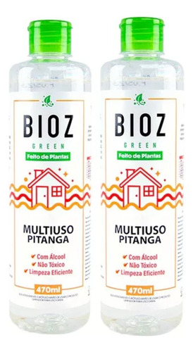 Kit 2 Multiuso Limpador Geral Biodegradável Plantas Pitanga