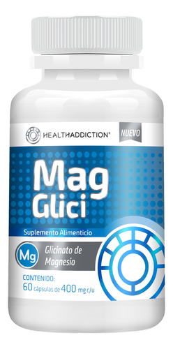 Healthaddiction Glicinato De Magnesio 400mg 60 Cápsulas