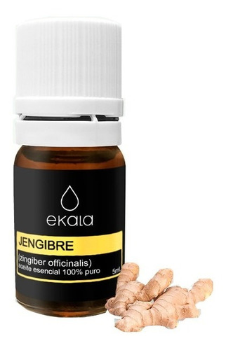 Aceite Esencial De Jengibre  100% Orgánico - Frasco X 5 Ml